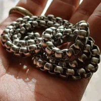 زنجیر نقره عیار پایین