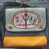 کیف چرم برند فرفره رنگی