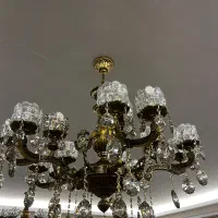 لوستر ۱۵شعله مدل برنج