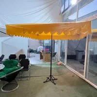 چتر پایه وسط آهنی سایبان