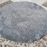فرش شگی طوسی ۳ بعدی