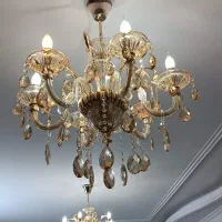 یک جفت لوستر کریستال وارداتی|لوستر و چراغ آویز|تهران, صد دستگاه|دیوار