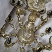 لوستر ۱۰ شاخه ی برنجی