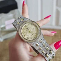 ساعت ست فول نگین فلزی مجلسی/×کد۴۰۰۹