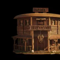 هتل چوبی دستساز