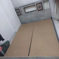 تخت خواب دو نفره در حد نو|تخت و سرویس خواب|مبارکه, |دیوار