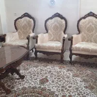 مبل استیل چوب گردو