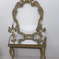 آینه شمعدان قدیمی برنجی اتیغه