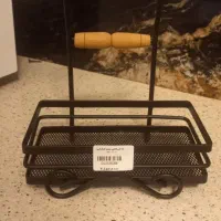 جا اسکاچی مشکی طرح فلزی و چوب