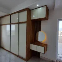 کابینت AGT سفید کمددیواری پاکچوب وTV wall|مصالح و تجهیزات ساختمان|پردیس, فاز ۲|دیوار