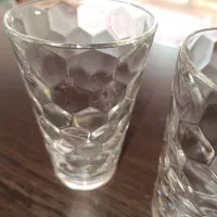 لیوان بلند لانه زنبوری خارجی نو همراه با نی