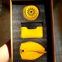پک هدیه چرم طبیعی دستدوز