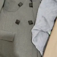 ۲دست مانتو شلواراداری ومقنعه یک مانتو جلو باز