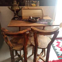 میز و صندلی غذاخوری چوبی