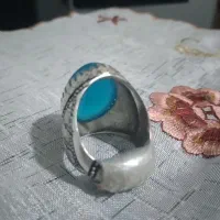 انگشتر نقره عقیق آبی|جواهرات|کرمانشاه, |دیوار