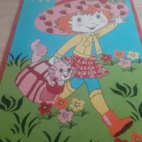 گلیم فرش دخترانه خوش رنگ سالم ۴متری