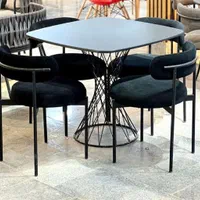 میز ناهارخوری لینا نهارخوری پایه فلز تدیJF5|میز و صندلی غذاخوری|کرمانشاه, |دیوار