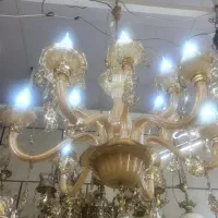 لوستر عسلی وارداتی ۱۲ شاخه
