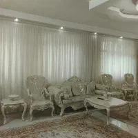 پرده حریر ساده دوخت پلیسه نو