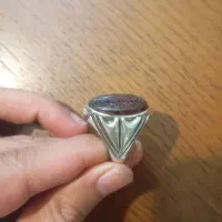 انگشتر عقیق یمنی خط