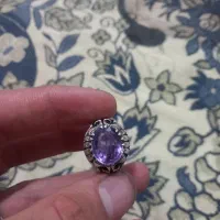 انگشتر نقره آمیتیست