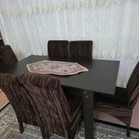 میز غذا خوری 6نفره قابلیت بزرگ و کوچک شدن