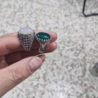 دوعدد انگشتر نقره عقیق  هریک۱۵۰۰تومان|جواهرات|لردگان, |دیوار