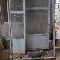 درب  آهنی  پنجره آلمینیومی