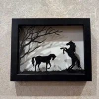 تابلو مشبک کاری چوبی