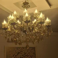 لوستر تمام برنج ۲۰شعله|لوستر و چراغ آویز|پاکدشت, پاکدشت (مامازند)|دیوار