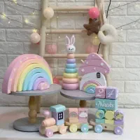 اکسسوری اتاق کودک اسباب بازی چوبی مکعب اسم|اسباببازی|مشهد, هدایت|دیوار