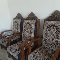 مبل قالی (چوب گردو)