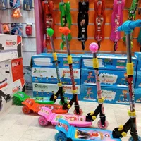 اسکوتر اسکیت چراغدار فلزی ترمزدار زنگدار آکبند|دوچرخه، اسکیت، اسکوتر|تبریز, |دیوار