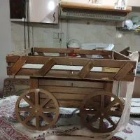 گاری وصندوق چوبی