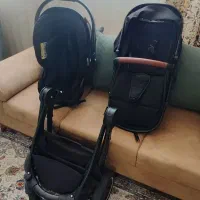 ست کالسکه و کریر نوزاد و کودک مدل jenet لاکچری