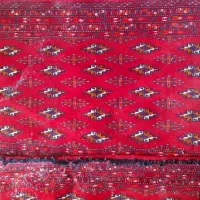 قالیچه ی ترکمنی،اصل بندر ترکمن دستبافت پشمی نو