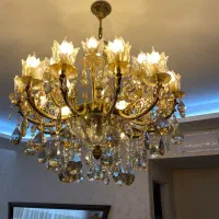 لوستر برنز ۱۸ شاخه و ۲۲ شعله