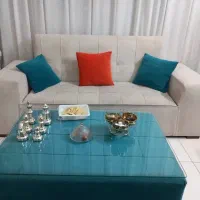 مبلمان ۷نفره بهمراه میز وسطی و ۲عدد گل میز|مبلمان خانگی و میز عسلی|شاهینشهر, نبوت|دیوار