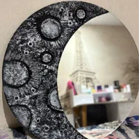 آینه ماه دکوراتیو|آینه|اراک, |دیوار