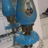 شمعدانی شاه عباسی آبی فیروزه ای