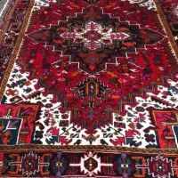 فرش دوتا 9متری دست بافت نو تازه پرداخت شده