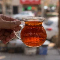 لوازم اشپزخانه کریستال اکبری فنجان کمر باریک