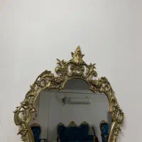 آینه و شمعدان و کنسول آینه و جای قرآن قدیمی برنز|بوفه، ویترین، کنسول|اسلامشهر, شهرک قائمیه|دیوار