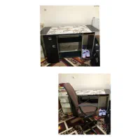 میز همراه با صندلی|میز تحریر و کامپیوتر|ساری, |دیوار