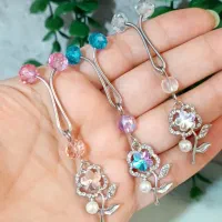 گیره روسری فاخر و مجلسی با پایه استیل