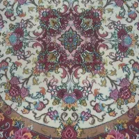 فرش دستبافت دایره ۱/۵×۱/۵ رج ۴۰ طرح علیا اعلا