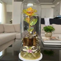 فوری رز جاودان طلایی لوکس (مناسب کادو/دکور)زیرقیمت