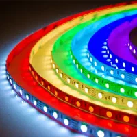 ریسه کابل سیم rgb آر جی بی رنگی نور چند رنگ