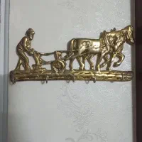 میز تلفن،تلفن،قو و جاکلیدی برنج|صنایع دستی و سایر لوازم تزئینی|آفتاب, |دیوار