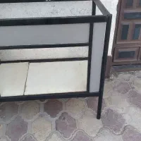 پایه سیار گاز صفحه شیشه ای